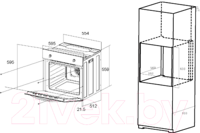 Электрический духовой шкаф Maunfeld EOEC.586B