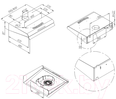 Вытяжка плоская Maunfeld MPA 60