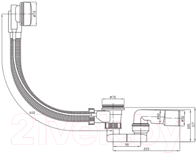 Сифон Plast Brno EVK0150