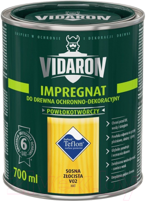 Защитно-декоративный состав Vidaron Impregnant V02 Золотистая сосна - фото