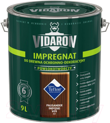 Защитно-декоративный состав Vidaron Impregnant V09 Индийский палисандр - фото