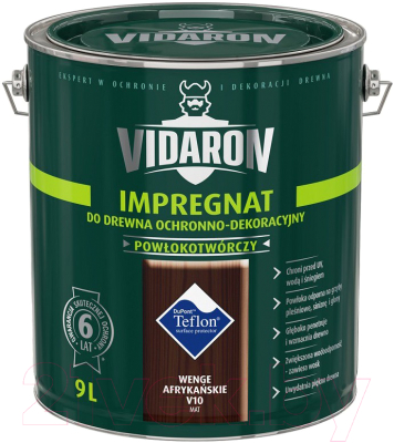 Защитно-декоративный состав Vidaron Impregnant V10 Африканское венге - фото
