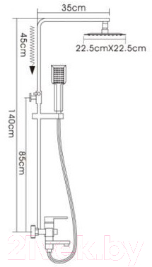 Душевая система Frap F2420