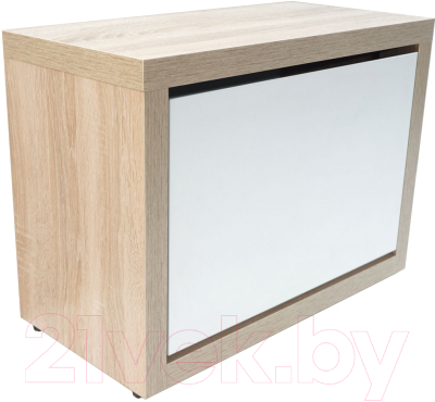 Тумба в прихожую Элана 1.60 (дуб сонома/белый) - фото