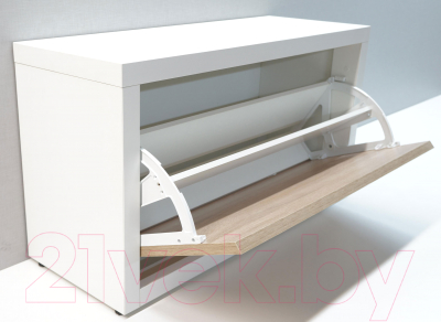 Тумба в прихожую Элана 1.80 (белый/дуб сонома)