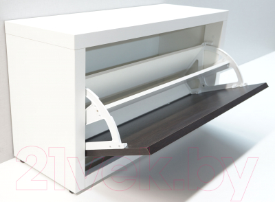 Тумба в прихожую Элана 1.80 (белый/венге магия)