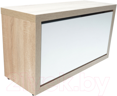 Тумба в прихожую Элана 1.80 (дуб сонома/белый) - фото