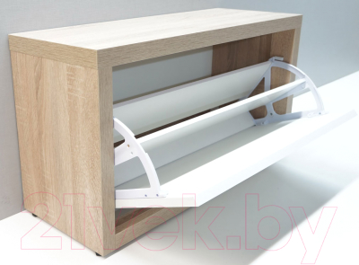 Тумба в прихожую Элана 1.80 (дуб сонома/белый)
