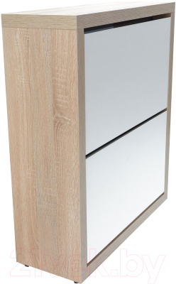 Тумба для обуви Элана 2.70 (дуб сонома/белый) - фото