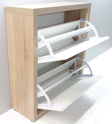 Тумба для обуви Элана 2.70 (дуб сонома/белый)