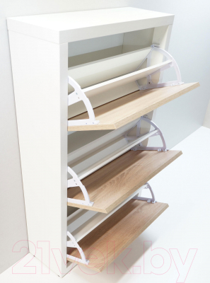 Тумба для обуви Элана 3.70 (белый/дуб сонома)