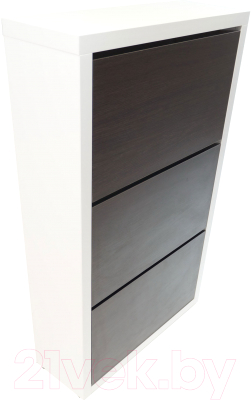 Тумба для обуви Элана 3.70 (белый/венге магия) - фото