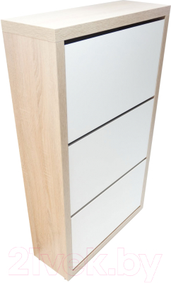 Тумба для обуви Элана 3.70 (дуб сонома/белый) - фото