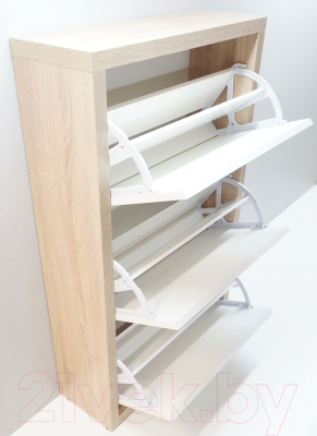 Тумба для обуви Элана 3.70 (дуб сонома/белый)
