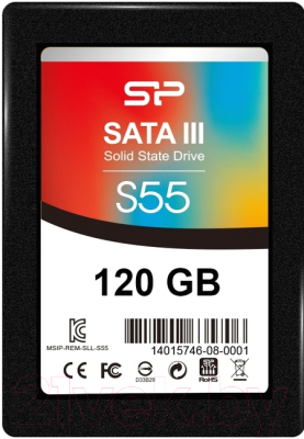 SSD диск Silicon Power Slim S55 120Gb (SP120GBSS3S55S25) - фото