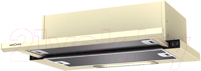 Вытяжка телескопическая Krona Kamilla Slim 600 2m / 00020961 - фото