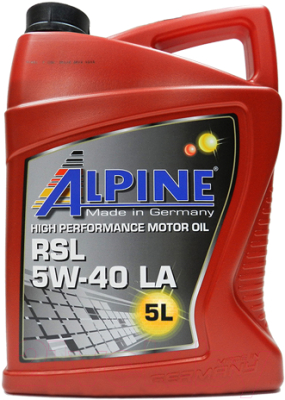 Моторное масло ALPINE RSL 5W40 C3 / 0100172 - фото