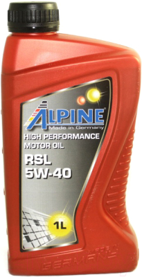 Моторное масло ALPINE RSL 5W40 / 0100141 - фото