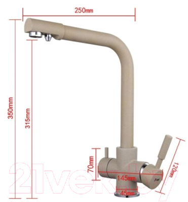 Смеситель Frap H52 F4352-7