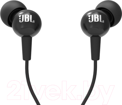 Наушники-гарнитура JBL C100SIU / JBLC100SIUBLK - фото