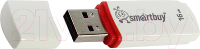 Usb flash накопитель SmartBuy Crown White 16GB (SB16GBCRW-W)