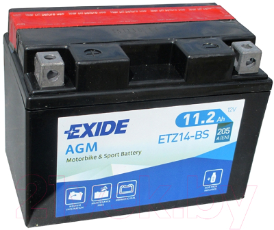 Мотоаккумулятор Exide Bike Maintenance Free ETZ14-BS - фото