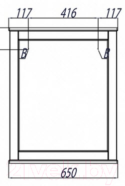Зеркало Акватон Леон 65 (1A187102LBPR0)