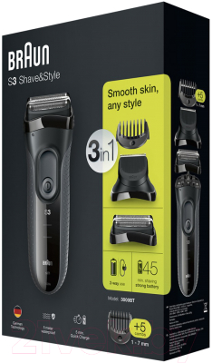 Электробритва Braun Series 3 Shave & Style 3000BT