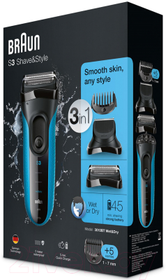 Электробритва Braun Series 3 Shave&Style 3010BT Wet&Dry