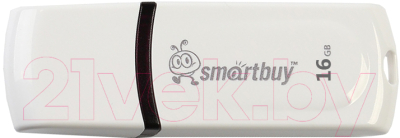 Usb flash накопитель SmartBuy Paean White 16Gb (SB16GBPN-W) - фото