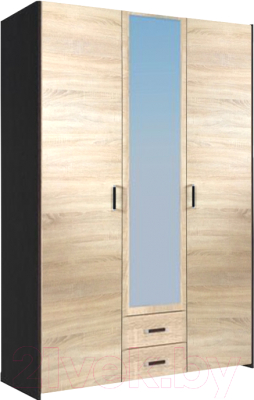 Шкаф Евва Венеция Ш 2.02 1з (венге/дуб сонома) - фото