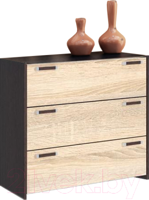 Комод Евва Венеция Т.03 (венге/дуб сонома) - фото