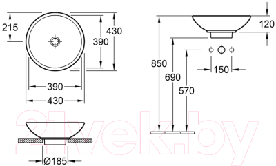 Умывальник Villeroy & Boch Loop & Friends 5144 0001