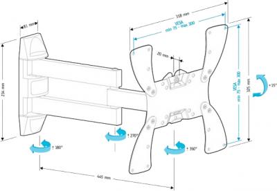 Кронштейн для телевизора Holder LCDS-5066
