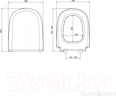 Сиденье для унитаза Roca Giralda ZRU9000046