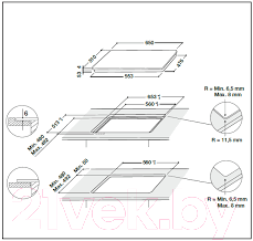 Индукционная варочная панель Whirlpool SMP 658C/BT/IXL