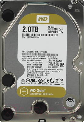 Жесткий диск Western Digital Gold 2TB (WD2005FBYZ) - фото