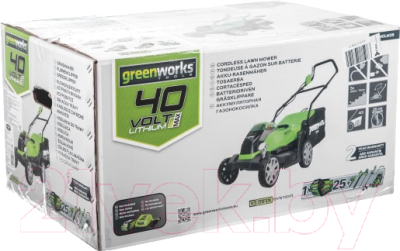 Газонокосилка электрическая Greenworks G40LM35