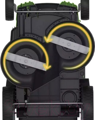 Газонокосилка электрическая Greenworks Twin Force G40LM49DB