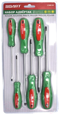 Набор отверток Волат 17080-06 - фото