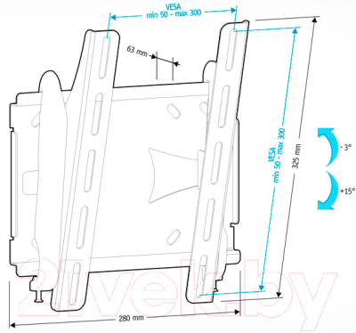 Кронштейн для телевизора Holder LCDS-5010