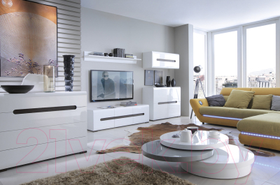 Шкаф-пенал Black Red White Azteca S205-SZF1D/21/6