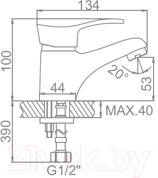 Смеситель Ledeme L1014-B