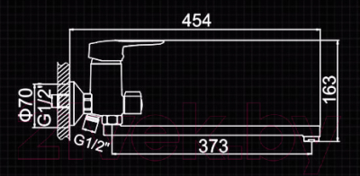 Смеситель Ledeme L2204