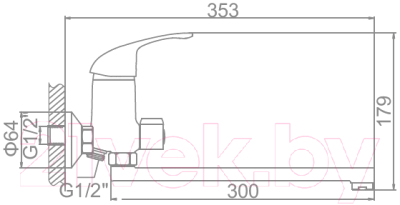 Смеситель Ledeme L2229-B