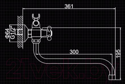 Смеситель Ledeme L2308