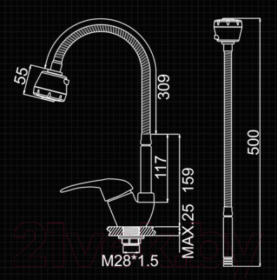 Смеситель Ledeme L4302-B