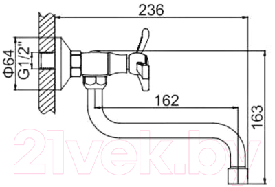 Смеситель Ledeme L4608