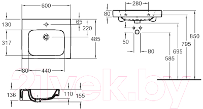 Умывальник Kolo Modo L31960000