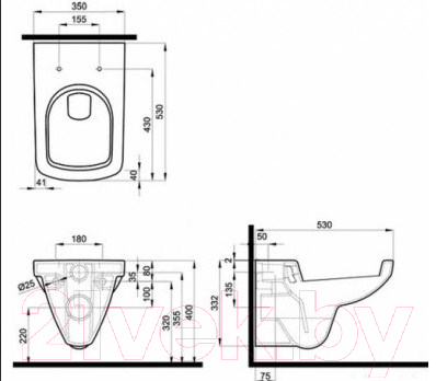 Унитаз подвесной Kolo Nova Pro M33123000